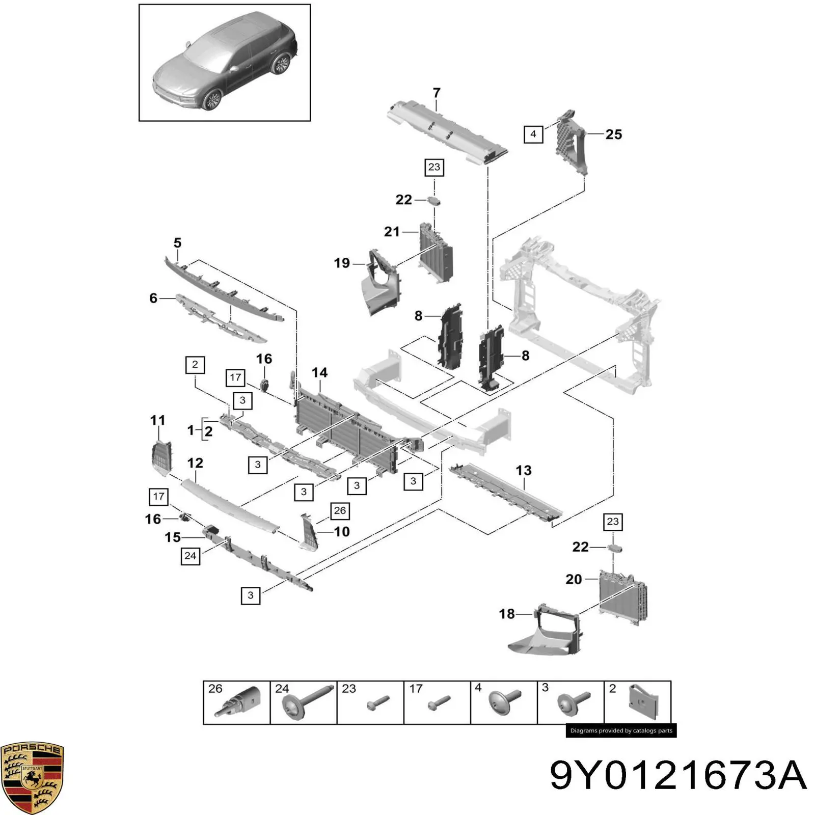 9Y0121673A Porsche 