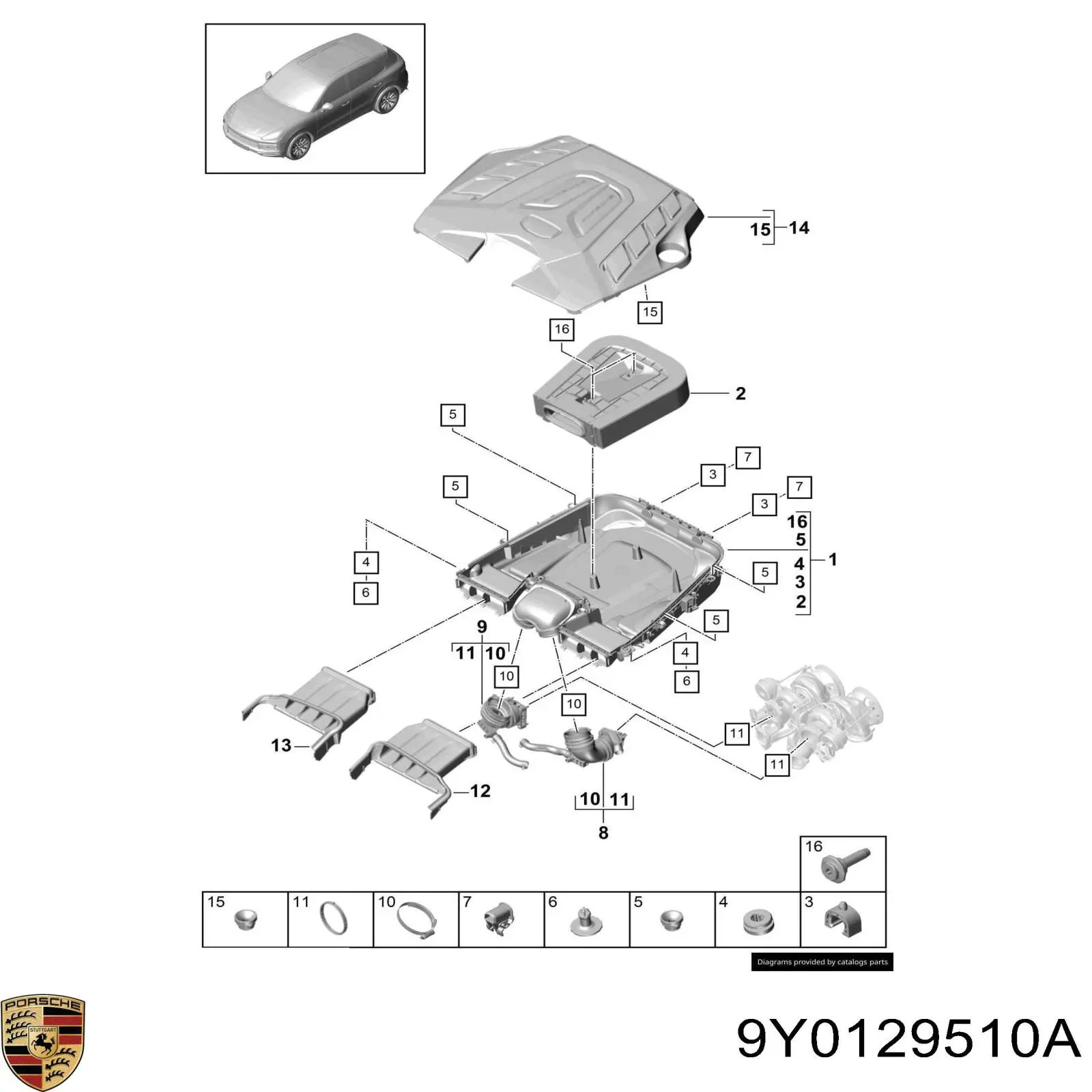 9Y0129510C Porsche 