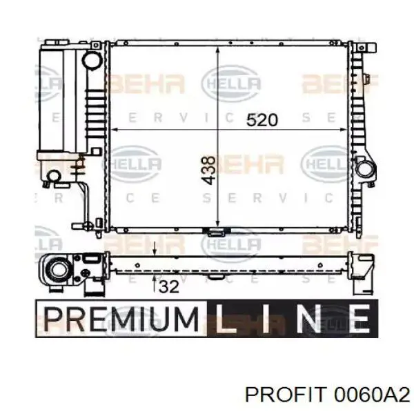 2015082X Polcar radiador refrigeración del motor