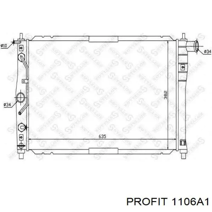  Radiador refrigeración del motor para Daewoo Sens 