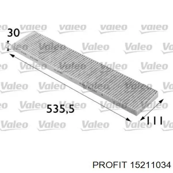 1521-1034 Profit filtro de habitáculo