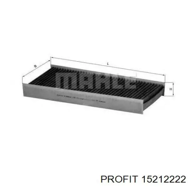 1521-2222 Profit filtro de habitáculo