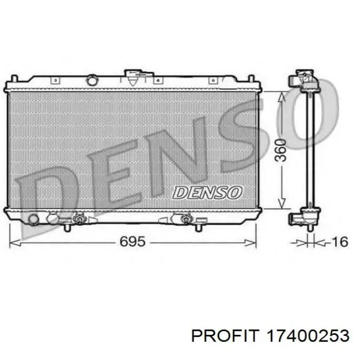 CR 1486 000S Mahle Original radiador refrigeración del motor