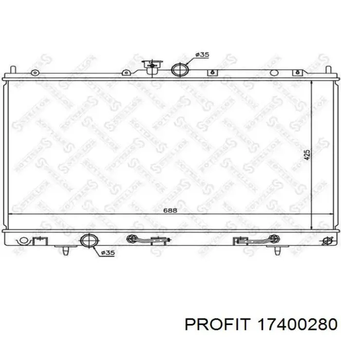  Radiador refrigeración del motor para Mitsubishi Outlander 1 