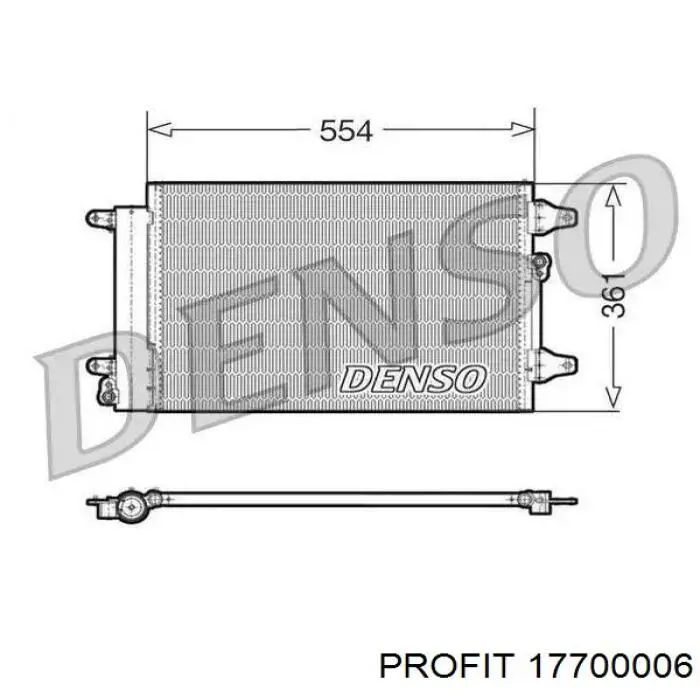 7M3820411B VAG condensador aire acondicionado