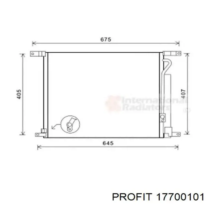  Condensador aire acondicionado para Chevrolet Aveo T250, T255