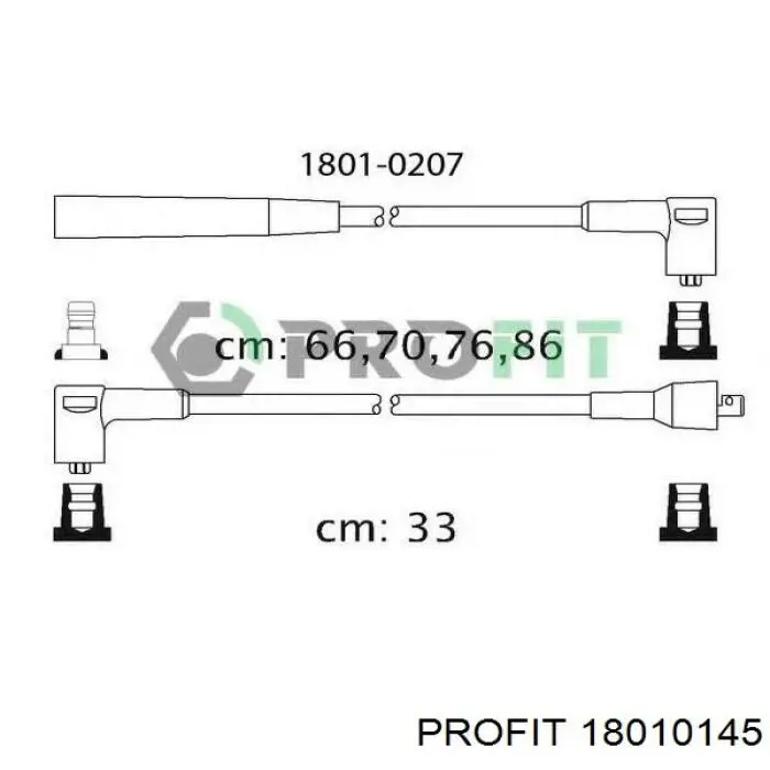 18010145 Profit juego de cables de encendido