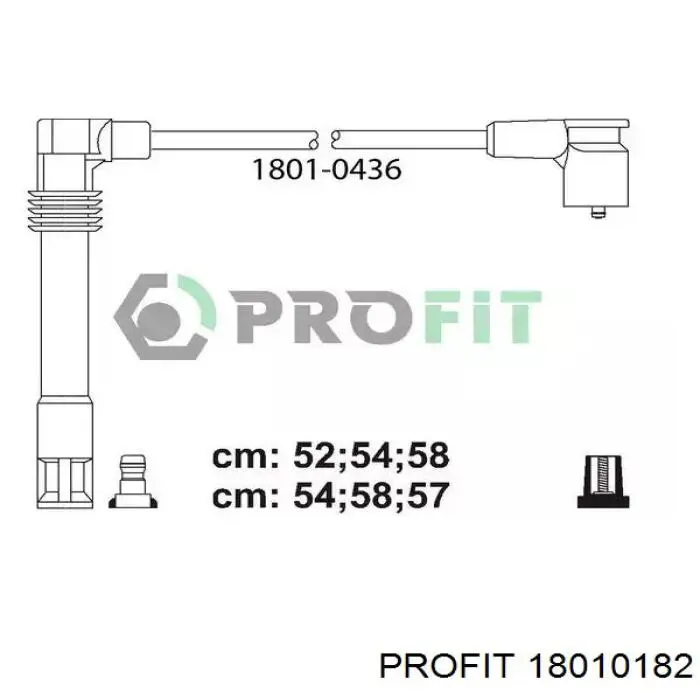 1801-0182 Profit juego de cables de encendido