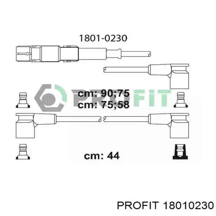 1801-0230 Profit juego de cables de encendido