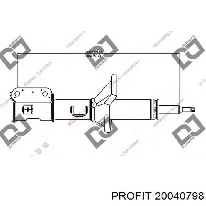 2004-0798 Profit amortiguador delantero izquierdo