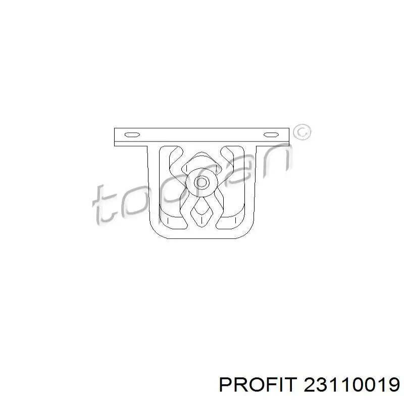 23110019 Profit articulación, árbol longitudinal, delantera