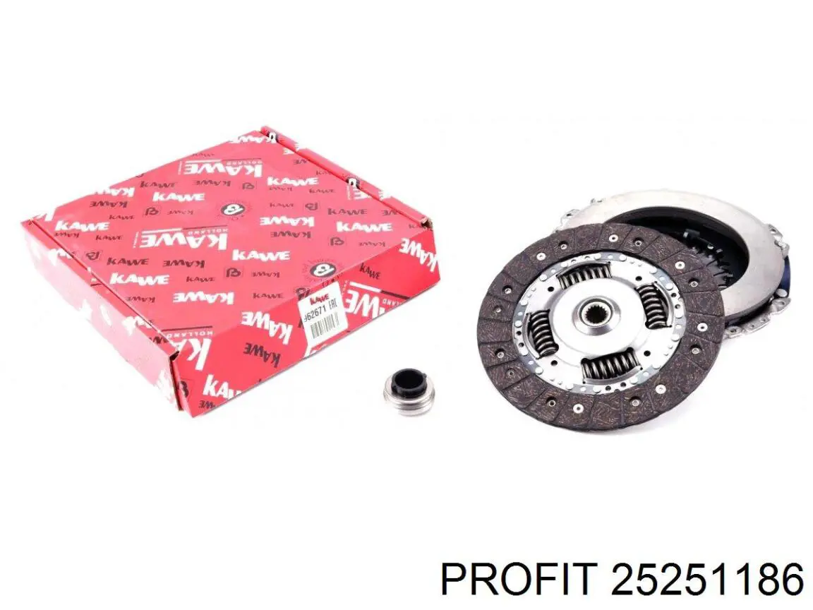 2525-1186 Profit kit de embrague (3 partes)