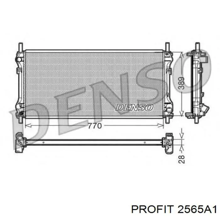  Radiador refrigeración del motor para Ford Transit V184/5