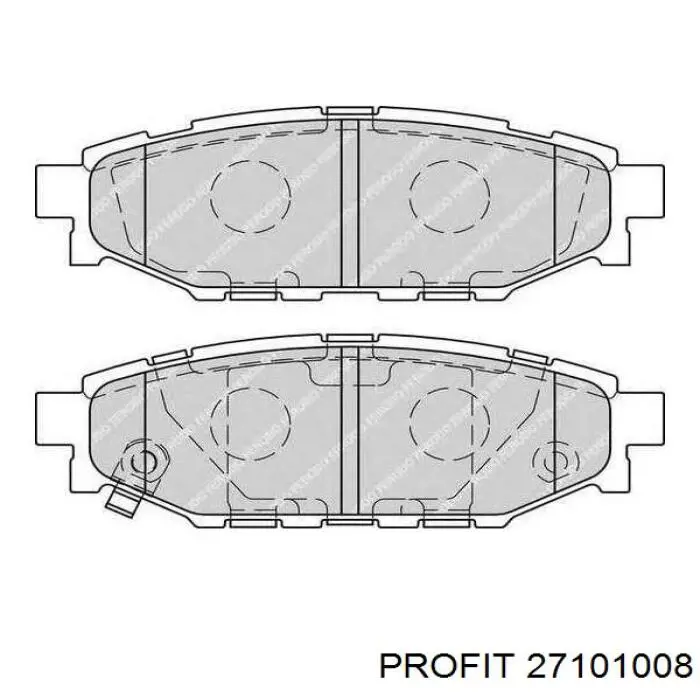 2710-1008 Profit junta homocinética exterior delantera