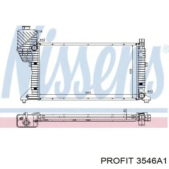  Radiador refrigeración del motor para Mercedes Sprinter 901, 902