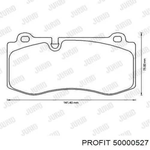 5000-0527 Profit pastillas de freno delanteras