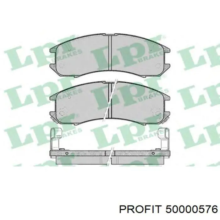 5000-0576 Profit pastillas de freno delanteras