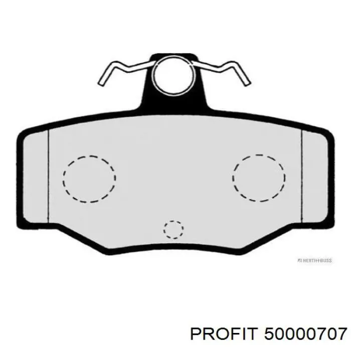 5000-0707 Profit pastillas de freno traseras