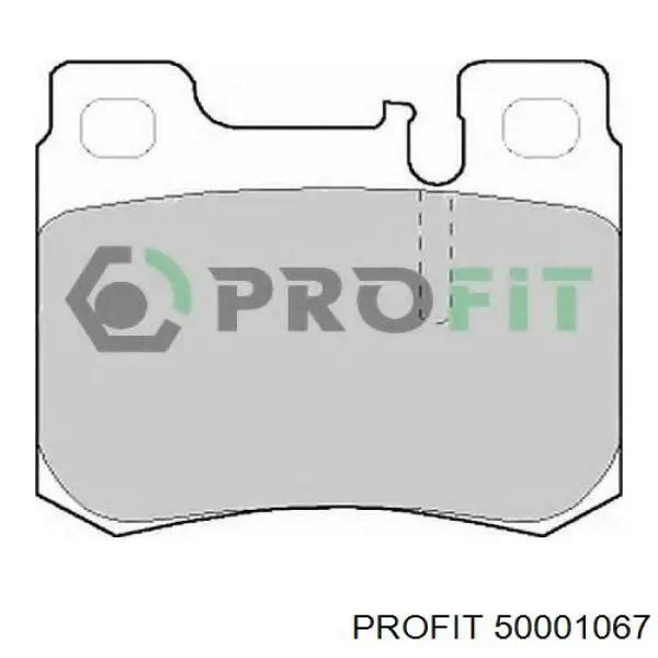 5000-1067 Profit pastillas de freno delanteras