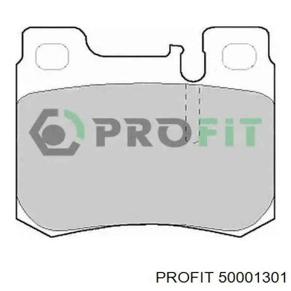 5000-1301 Profit pastillas de freno traseras