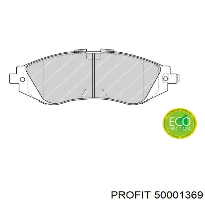 5000-1369 Profit pastillas de freno delanteras