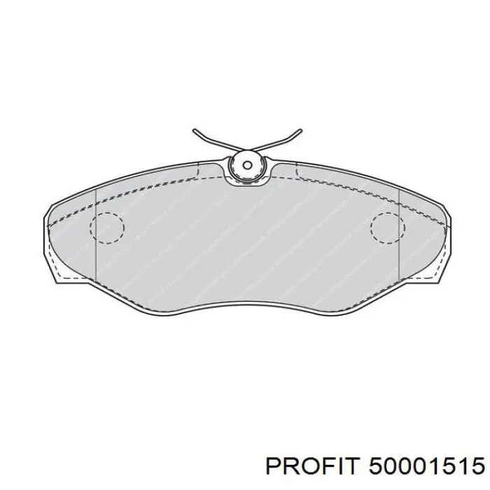 5000-1515 Profit pastillas de freno delanteras