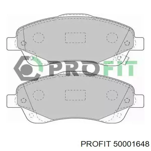 5000-1648 Profit pastillas de freno delanteras
