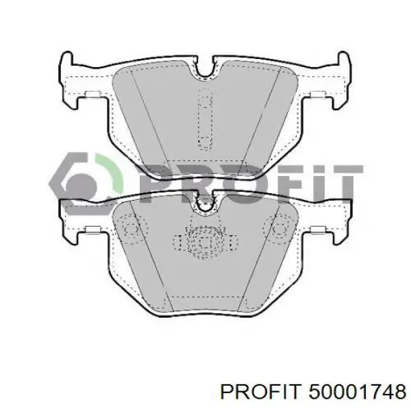 5000-1748 Profit pastillas de freno traseras