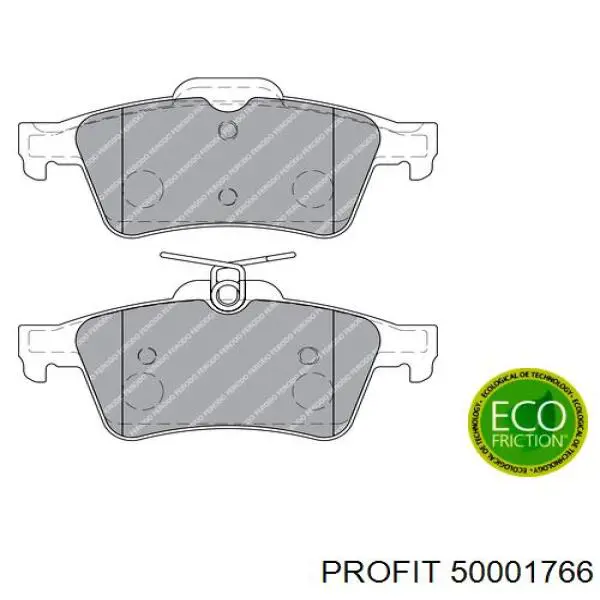 5000-1766 Profit pastillas de freno delanteras
