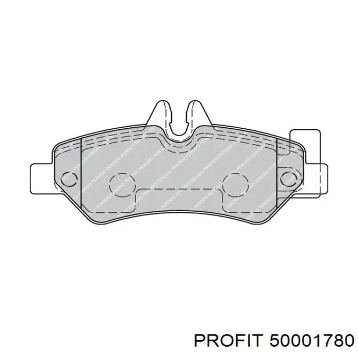 50001780 Profit pastillas de freno traseras