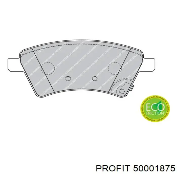 5000-1875 Profit pastillas de freno delanteras