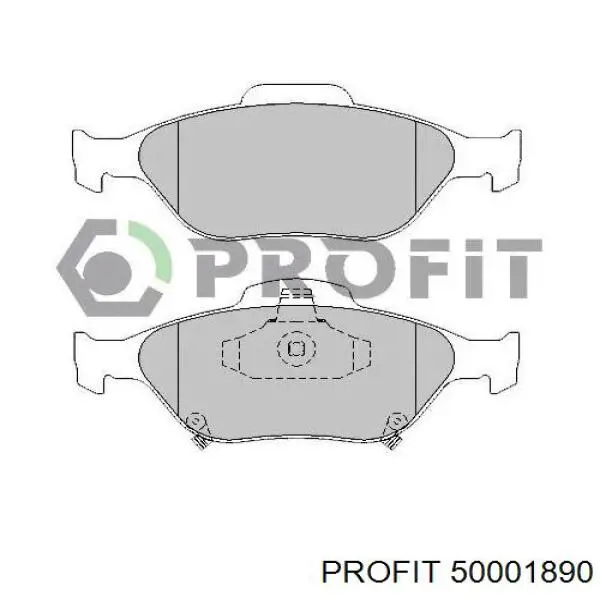 5000-1890 Profit pastillas de freno delanteras