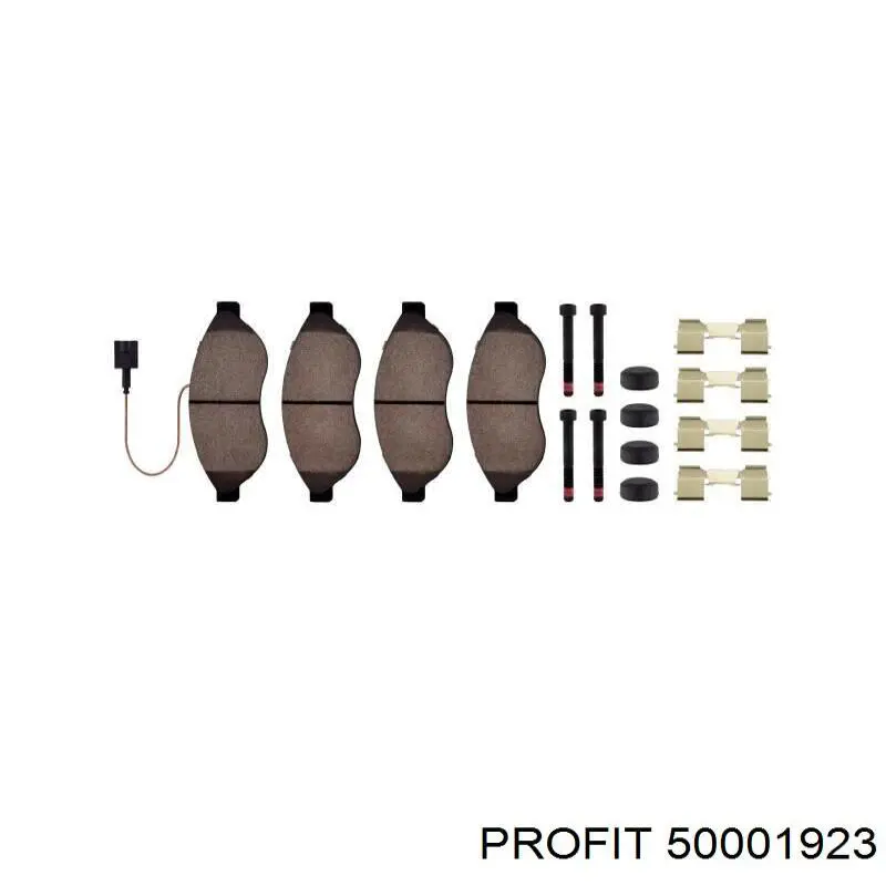 5000-1923 Profit pastillas de freno delanteras