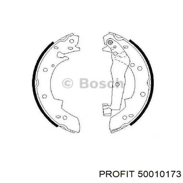 5001-0173 Profit zapatas de frenos de tambor traseras