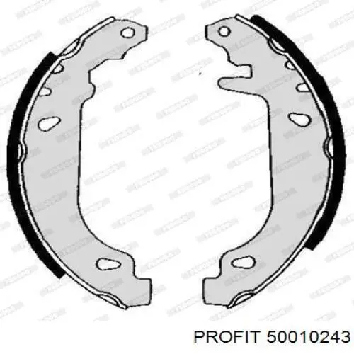 5001-0243 Profit zapatas de frenos de tambor traseras