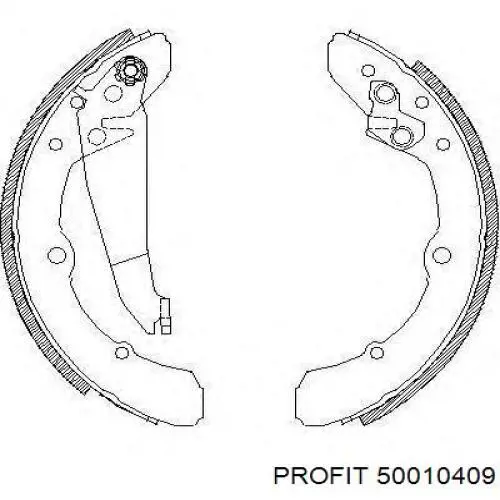5001-0409 Profit zapatas de frenos de tambor traseras