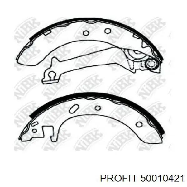 5001-0421 Profit zapatas de frenos de tambor traseras