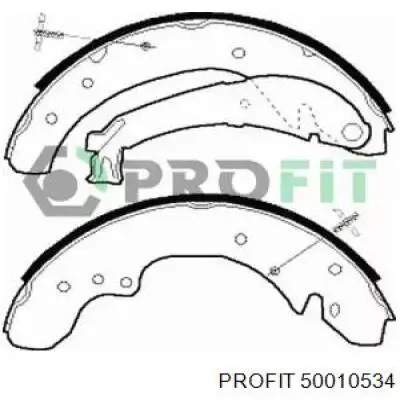 5001-0534 Profit zapatas de frenos de tambor traseras