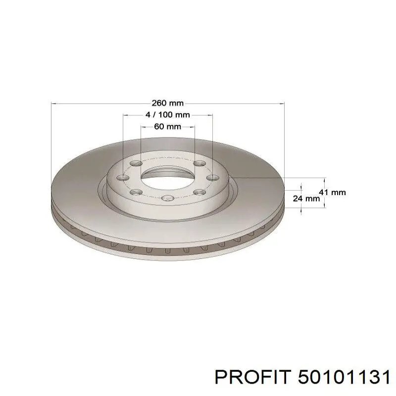 5010-1131 Profit freno de disco delantero