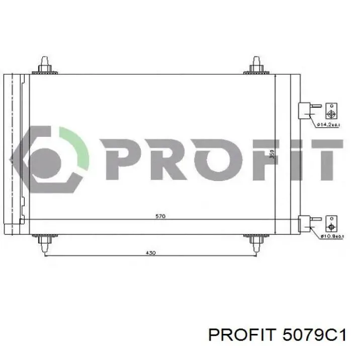 5079C1 Profit condensador aire acondicionado