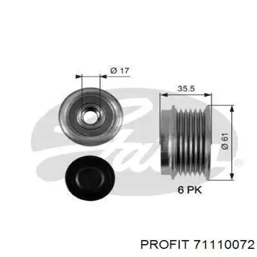 7111-0072 Profit alternador