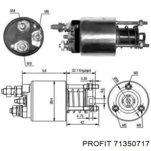 0009948346 Fiat/Alfa/Lancia bendix, motor de arranque