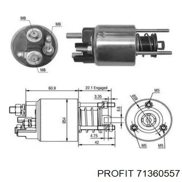  Soporte, escobillas de carbón, motor de arranque para Opel Meriva 