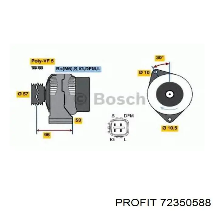  Soporte, escobillas de carbón, alternador para Citroen Berlingo M