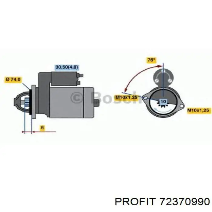 SD6030 AS/Auto Storm bendix, motor de arranque