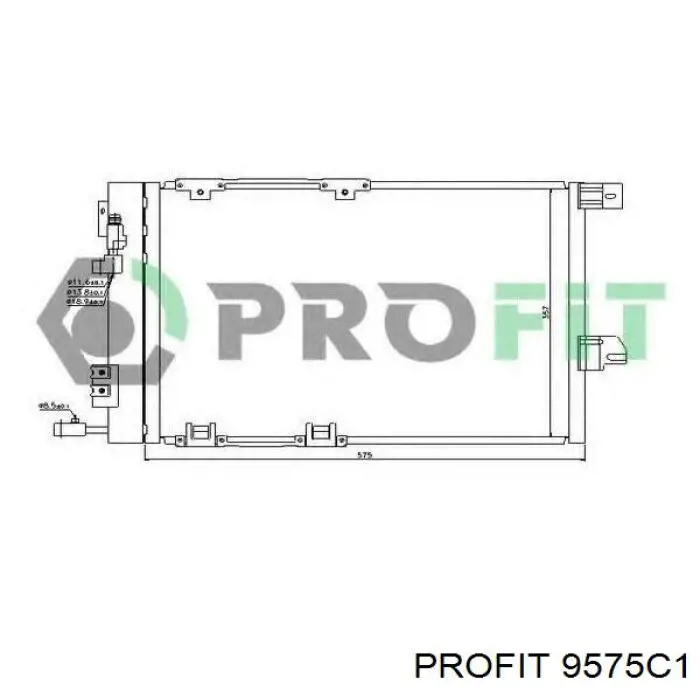  Condensador aire acondicionado para Skoda Rapid NH3, NK3, NK6