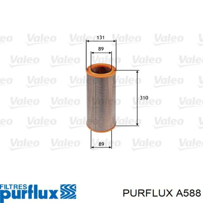 A588 Purflux filtro de aire