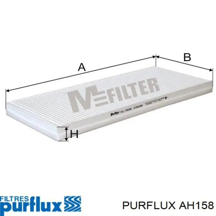 AH158 Purflux filtro de habitáculo