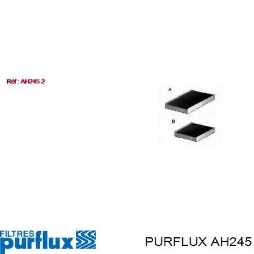 AH245 Purflux filtro de habitáculo