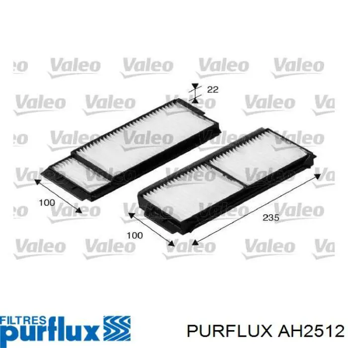 AH251-2 Purflux filtro de habitáculo